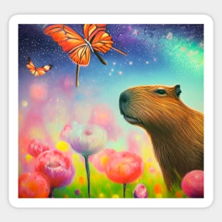 capybara colorful Sticker